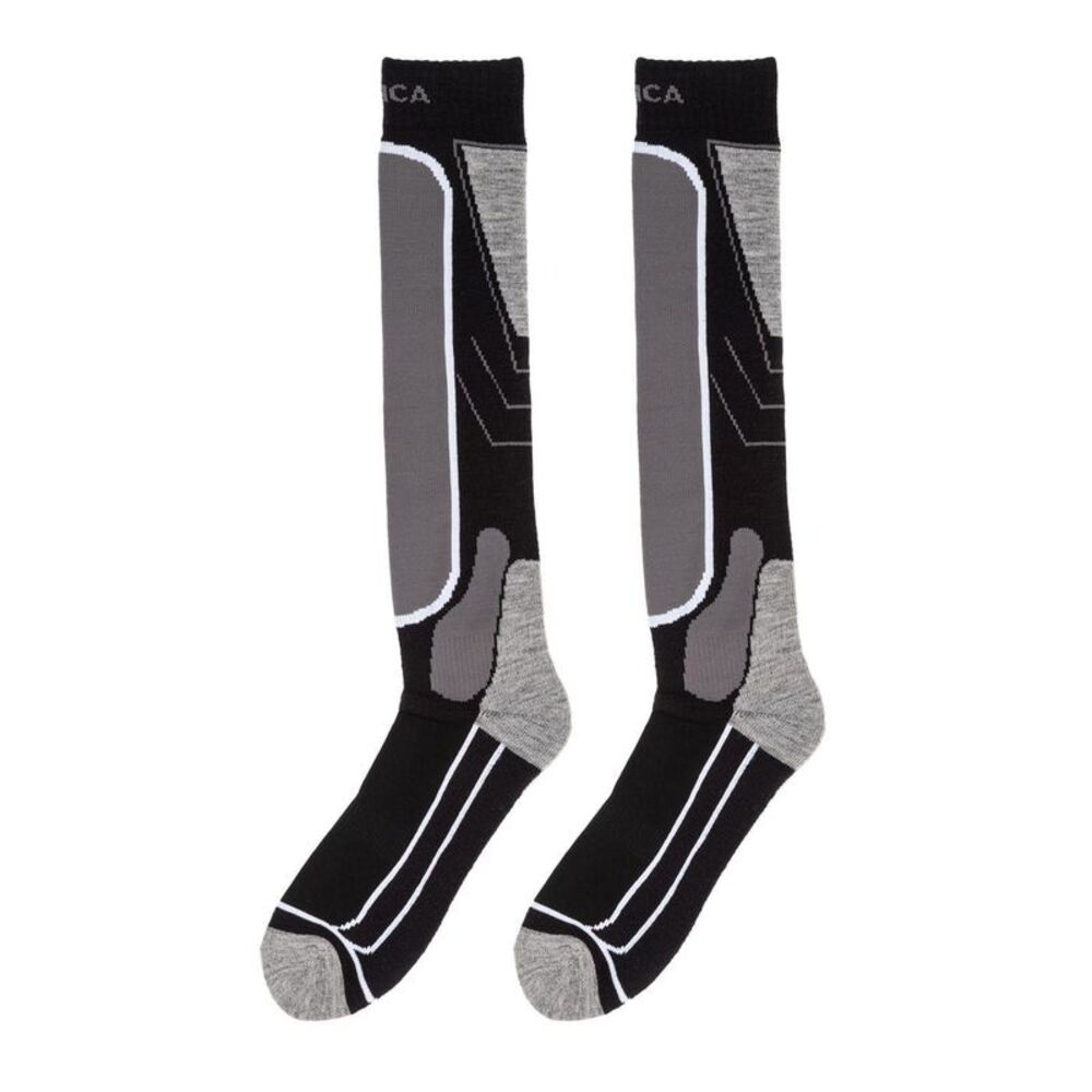 Nevica Childrens/Kids Meribel Ski Socks (Pack of 2) / Black